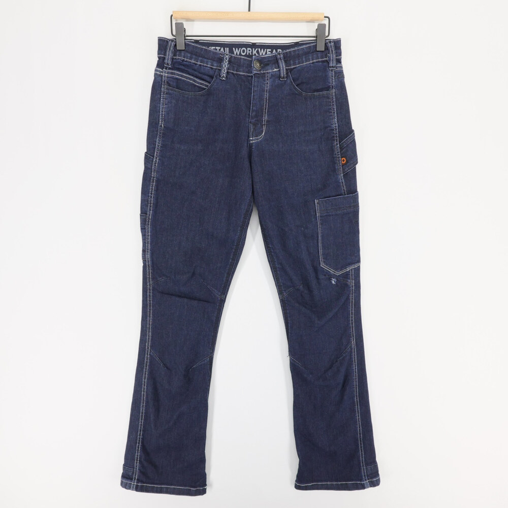 Dovetail Workwear DX Bootcut Jeans Womens 10x32 Blue Cordura Stretch Utility